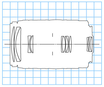 Canon EF90-300mm f/4.5-5.6 USM telephoto zoom lens block diagram